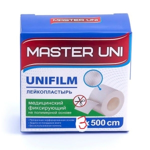 Лейкопластырь на полимерной основе Master Uni 3,0*500см