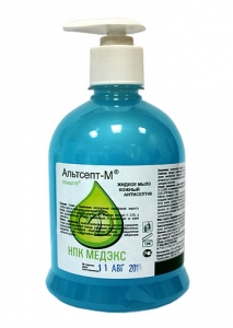 Альтсепт-М, дезинфицирующее мыло с дозатором, 500 мл