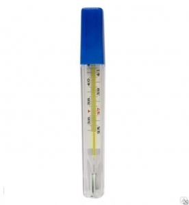 Термометр Медицинский стеклянный ртутный с защитным покрытием