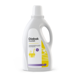 DIABAK cleaner Специальный дезинфектант-очиститель для стоматологических отсасывающих систем, плевательниц, 2л